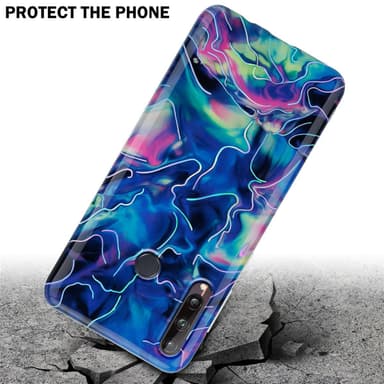 Huawei P40 LITE E lommebokdeksel etui (blå)