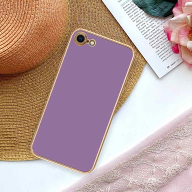 iPhone 7 / 7S / 8 / SE 2020 silikondeksel case (lilla)