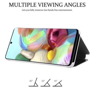 Samsung Galaxy A71 4G lommebokdeksel etui (sølv)