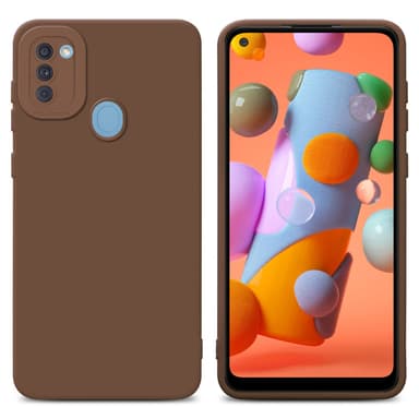 Samsung Galaxy A11 / M11 Deksel case (brun)