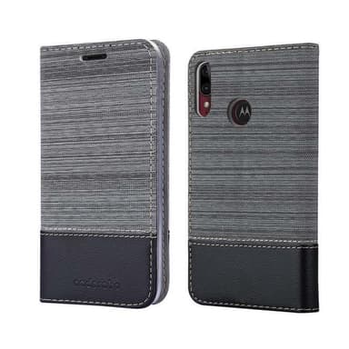 Motorola MOTO E6 PLUS lommebokdeksel etui (grå)