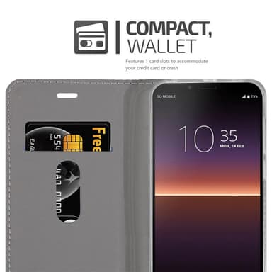 Sony Xperia 10 II lommebokdeksel etui (grå)