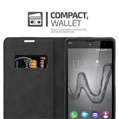 WIKO ROBBY lommebokdeksel case (svart)
