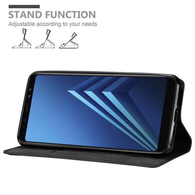 Samsung Galaxy A8 2018 lommebokdeksel case (svart)