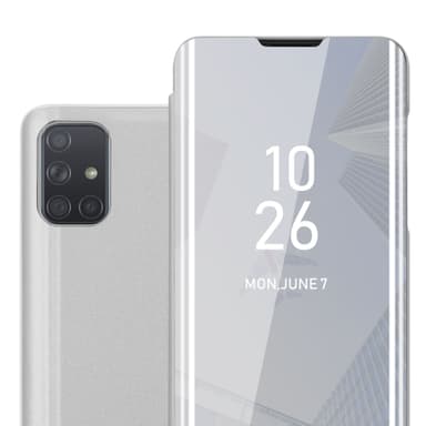 Samsung Galaxy A71 4G lommebokdeksel etui (sølv)