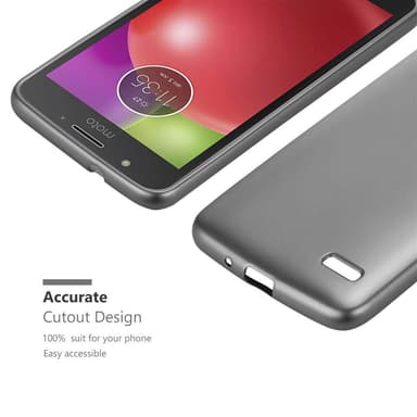 Deksel Motorola MOTO E4 Case Cover (grå)