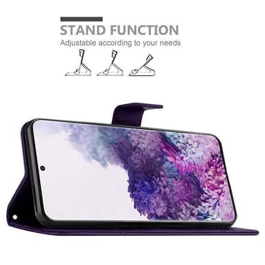 Samsung Galaxy S20 PLUS lommebokdeksel Blomster (lilla)