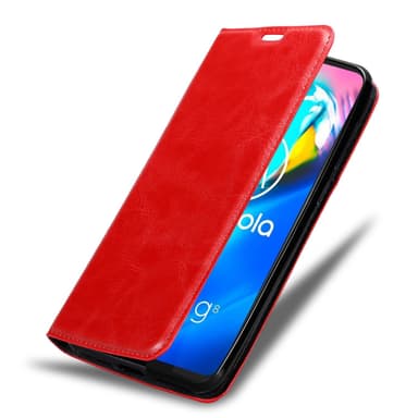 Motorola MOTO G8 POWER LITE lommebokdeksel case (rød)