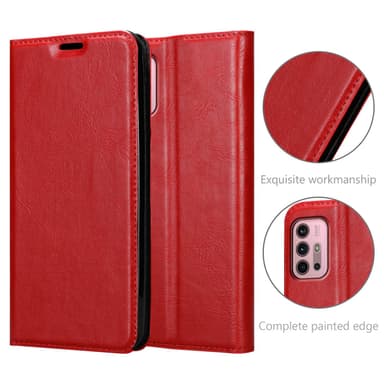Motorola MOTO G10 / G30 lommebokdeksel case (rød)