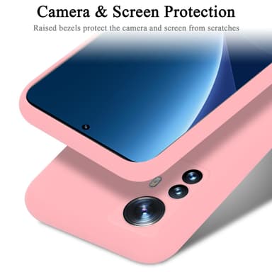 Xiaomi 12 PRO silikondeksel case (rosa)