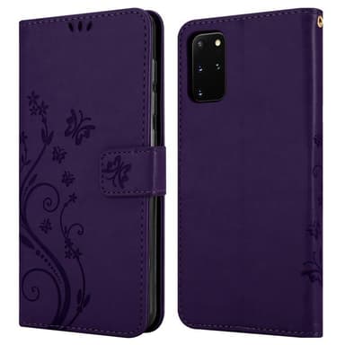 Samsung Galaxy S20 PLUS lommebokdeksel Blomster (lilla)