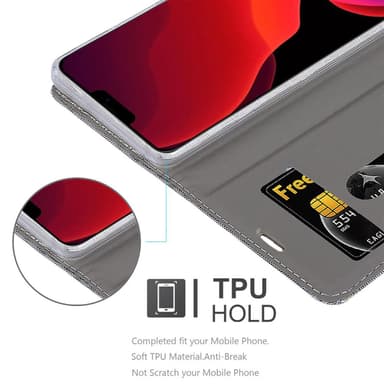 iPhone 12 PRO MAX lommebokdeksel etui (grå)