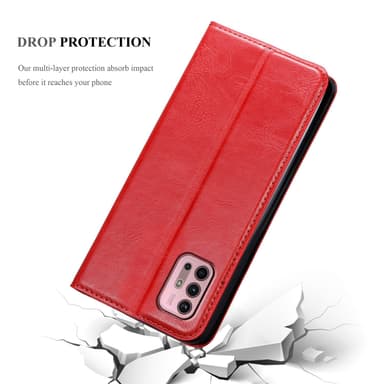 Motorola MOTO G10 / G30 lommebokdeksel case (rød)