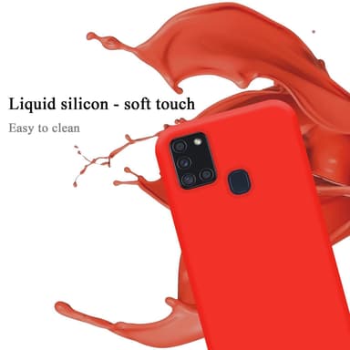 Samsung Galaxy A21s silikondeksel case (rød)