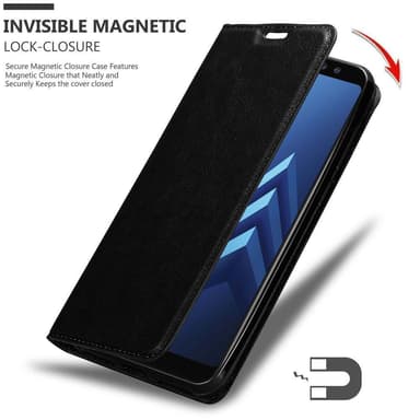 Samsung Galaxy A8 2018 lommebokdeksel case (svart)