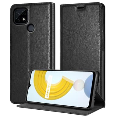 Realme C21 lommebokdeksel case (svart)