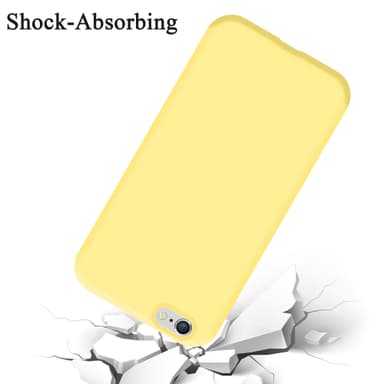 iPhone 6 / 6S silikondeksel case (gul)