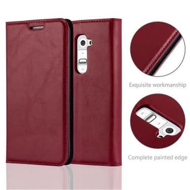 LG G2 lommebokdeksel case (rød)