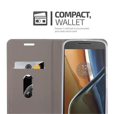 Motorola MOTO G4 / G4 PLUS lommebokdeksel etui (grå)