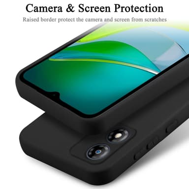 Motorola Moto E13 silikondeksel case (Svart)