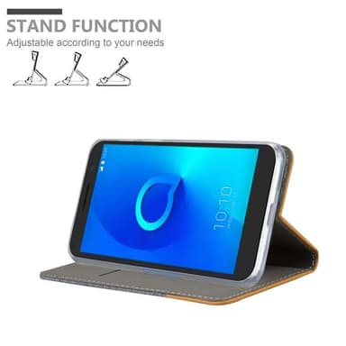 Alcatel 3 2018 lommebokdeksel etui (grå)