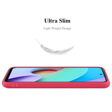 Deksel Xiaomi RedMi 10 Silikon cover (rød)