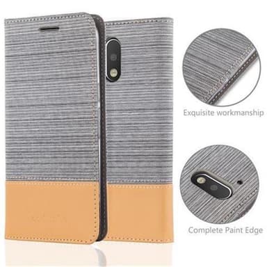 Motorola MOTO G4 / G4 PLUS lommebokdeksel etui (grå)