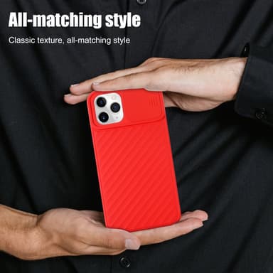 iPhone 11 PRO MAX silikondeksel case (rød)