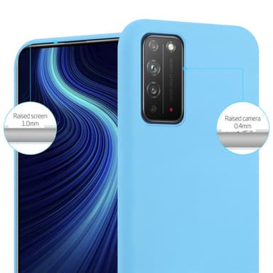 Deksel Honor X10 Silikon cover (blå)