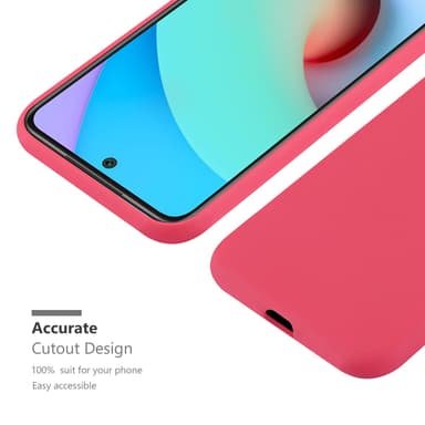 Deksel Xiaomi RedMi 10 Silikon cover (rød)