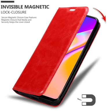 Oppo A94 5G lommebokdeksel case (rød)
