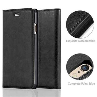 iPhone 6 / 6S lommebokdeksel case (svart)