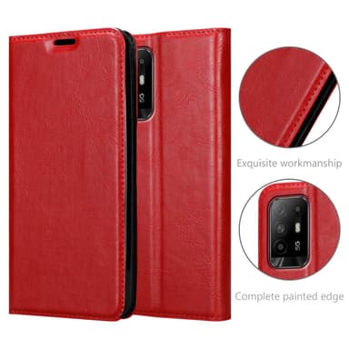 Oppo A94 5G lommebokdeksel case (rød)