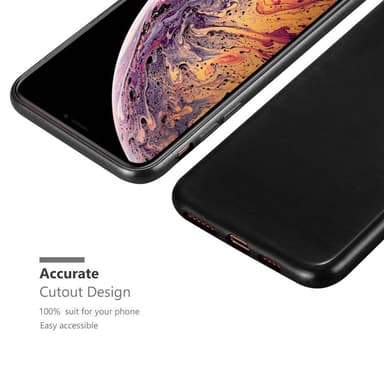 iPhone XS MAX silikondeksel cover (svart)