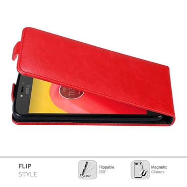 Motorola MOTO C deksel flip cover (rød)