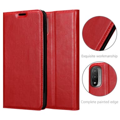 Motorola MOTO E20 / E30 / E40 lommebokdeksel case (rød)