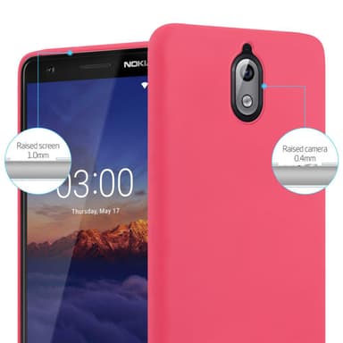 Deksel Nokia 3.1 Silikon cover (rød)