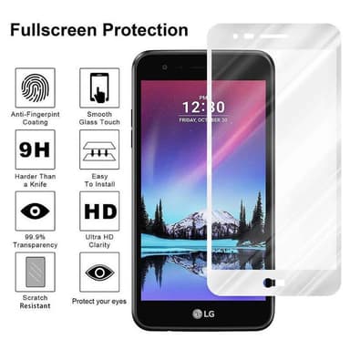LG K4 2017 Skjermbeskytter Skärmskydd (hvit)