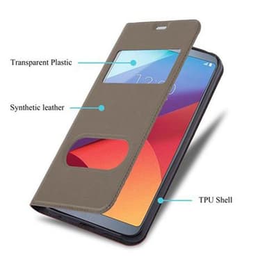 LG G6 lommebokdeksel cover (brun)