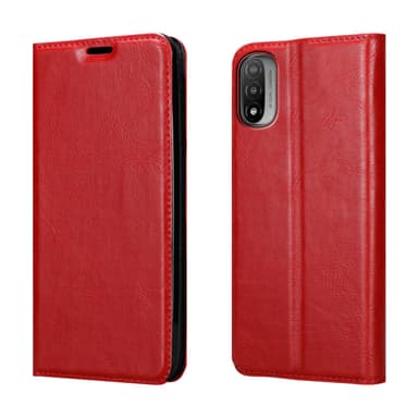 Motorola MOTO E20 / E30 / E40 lommebokdeksel case (rød)