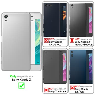 Sony Xperia X lommebokdeksel case (blå)