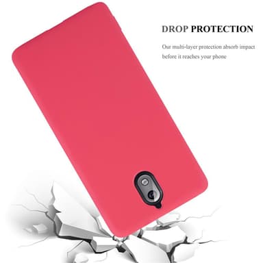 Deksel Nokia 3.1 Silikon cover (rød)