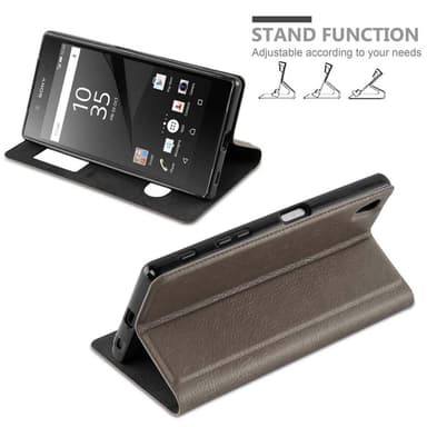 Sony Xperia Z5 PREMIUM lommebokdeksel cover (brun)
