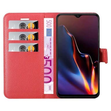 OnePlus 6T Deksel Etui Case (rød)