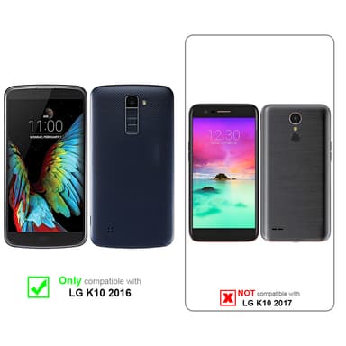 LG K10 2016 Deksel Case Cover (rosa)