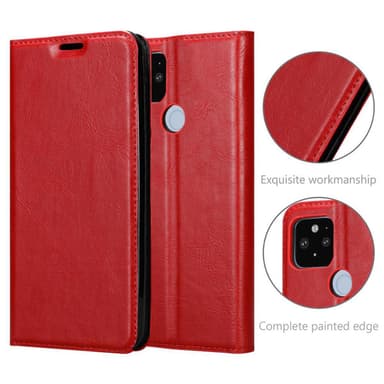Google PIXEL 5 XL lommebokdeksel case (rød)