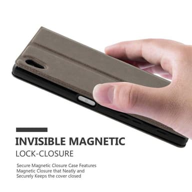 Sony Xperia Z5 PREMIUM lommebokdeksel cover (brun)