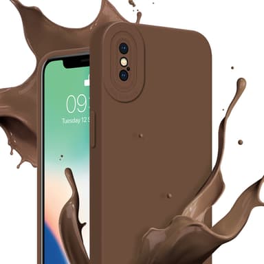 iPhone X / XS Deksel case (brun)