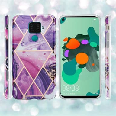 Huawei MATE 30 LITE lommebokdeksel etui (lilla)
