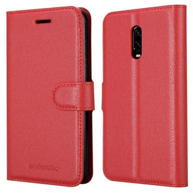 OnePlus 6T Deksel Etui Case (rød)